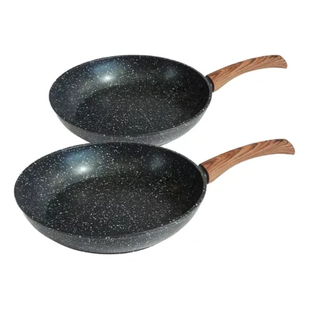 [DTF-WB00066] Westinghouse juego sartenes 2 piezas 24 cm y 26 cm de aluminio forjado acabado en mármol antiadherente - WCCS008502EMBB