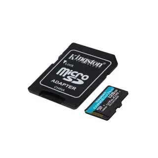 Kingston memoria microSDXC 128 GB canvas go plus gen4 200MB/s A2 U3 V30 card + ADP - SDCG4/128GB