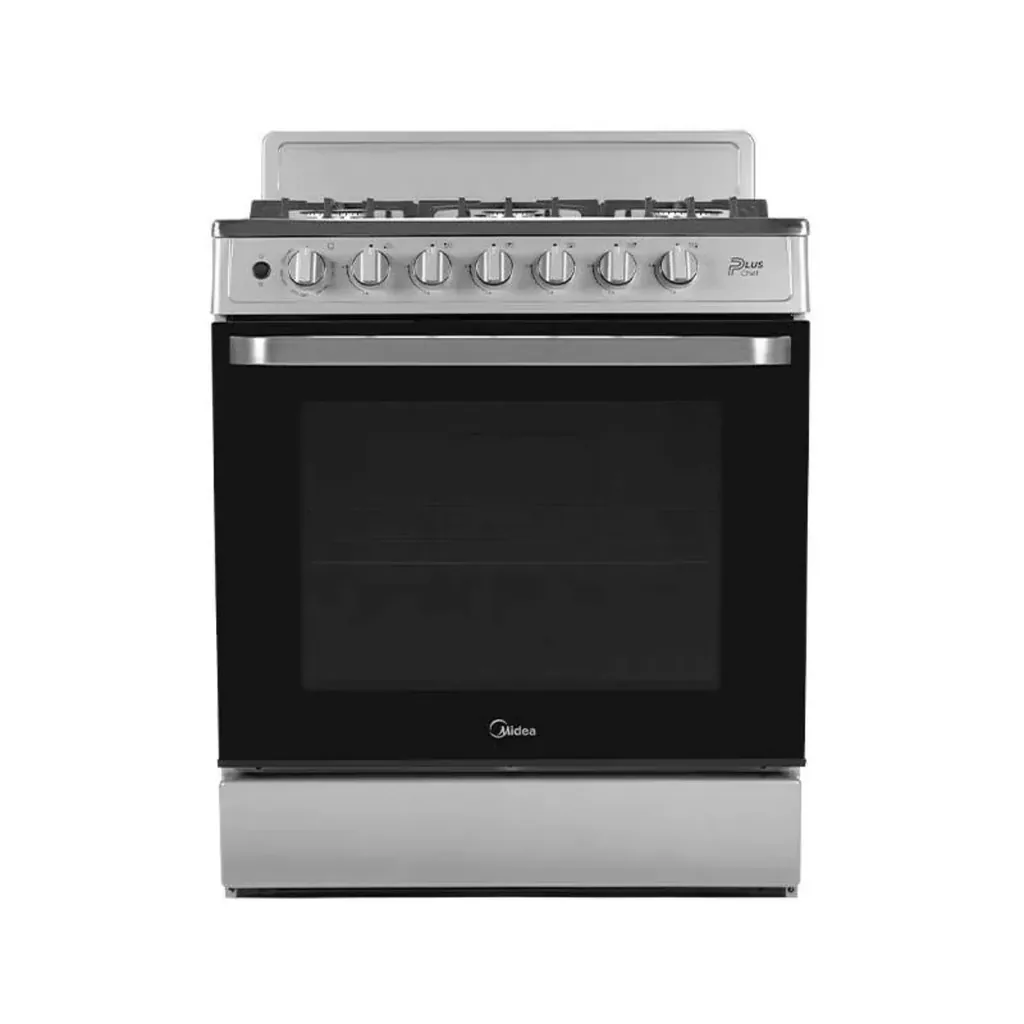 [DTF-MD00103] Midea Cocina De gas de 30" 6 quemadores Plateado MGS30FS1BEABG