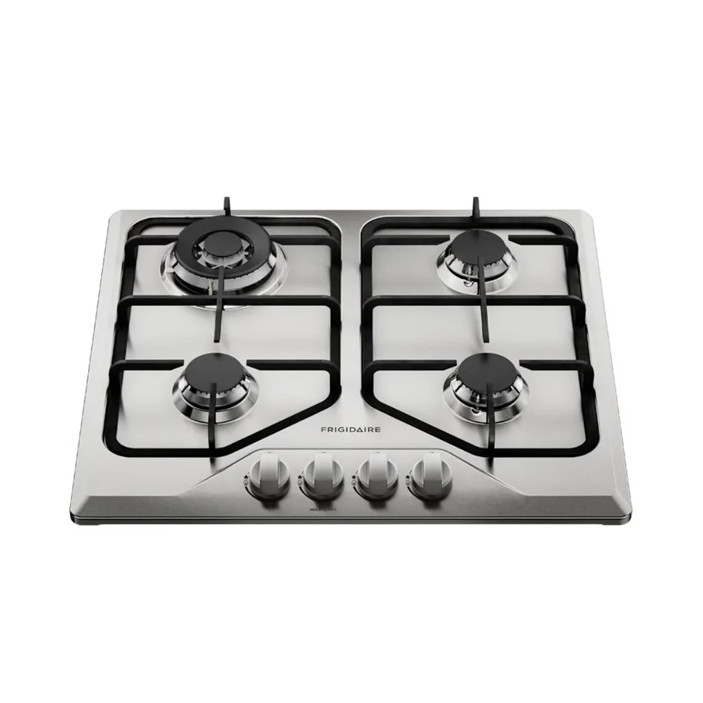 [DTF-FG00126] Frigidaire Plantilla De gas empotrable de 24" vidrio 4 quemadores Acero inoxidable FTGY24R0EMS