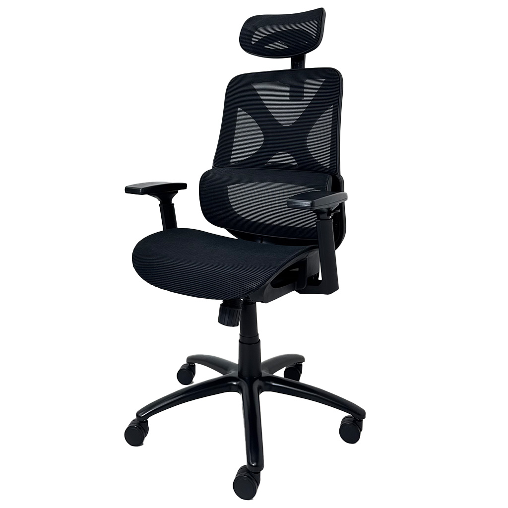 [TK-SI-71] SILLA EJECUTIVA MALLA NEGRA