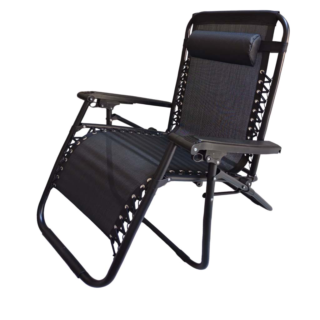[TK-SI-74] Silla Plegable Negra