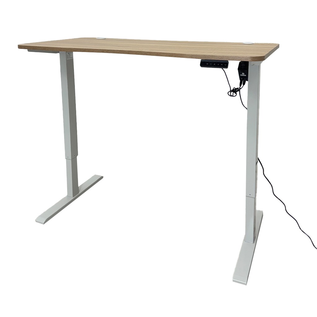 [TK-MS-66] MESA CON AJUSTE DE ALTURA CON CONTROLADOR 120CMX60CMX72-117CM BLANCA