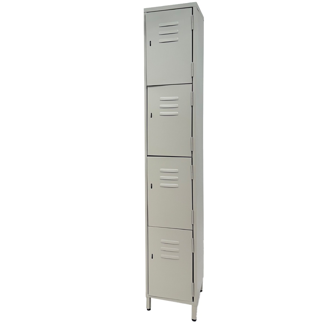Locker metálico de 4 puertas o espacios con aldaba