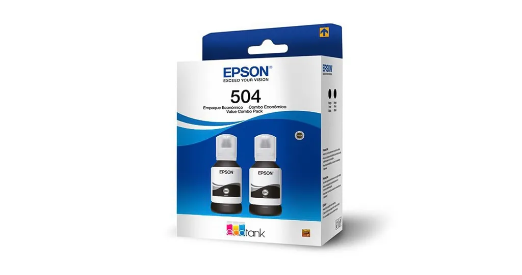 [DTF-EP00911] Epson pack de 2 piezas de tintas T504 negro - T504120-2P