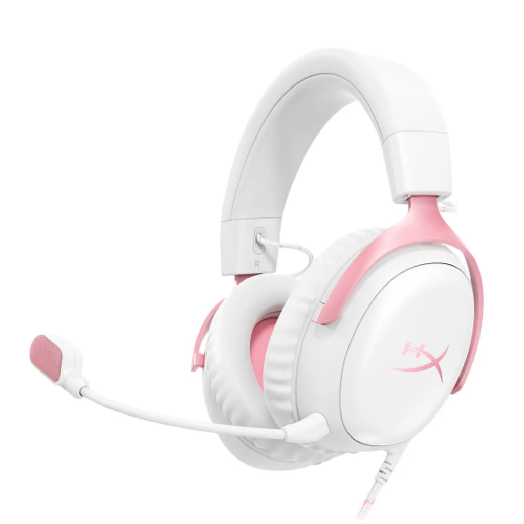 [DTF-HP02424] HP Auriculares HyperX Cloud III color blanco con rosado 9W1Q4AA