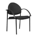 Silla de espera en tela con brazos
