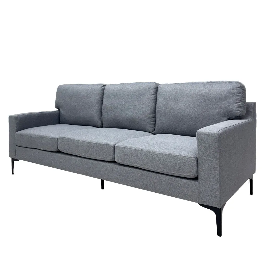 [TK-SA-4353] SOFA TRIPLE LINO GRIS CLARO