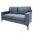 SOFA DOBLE LINO GRIS OSCURO