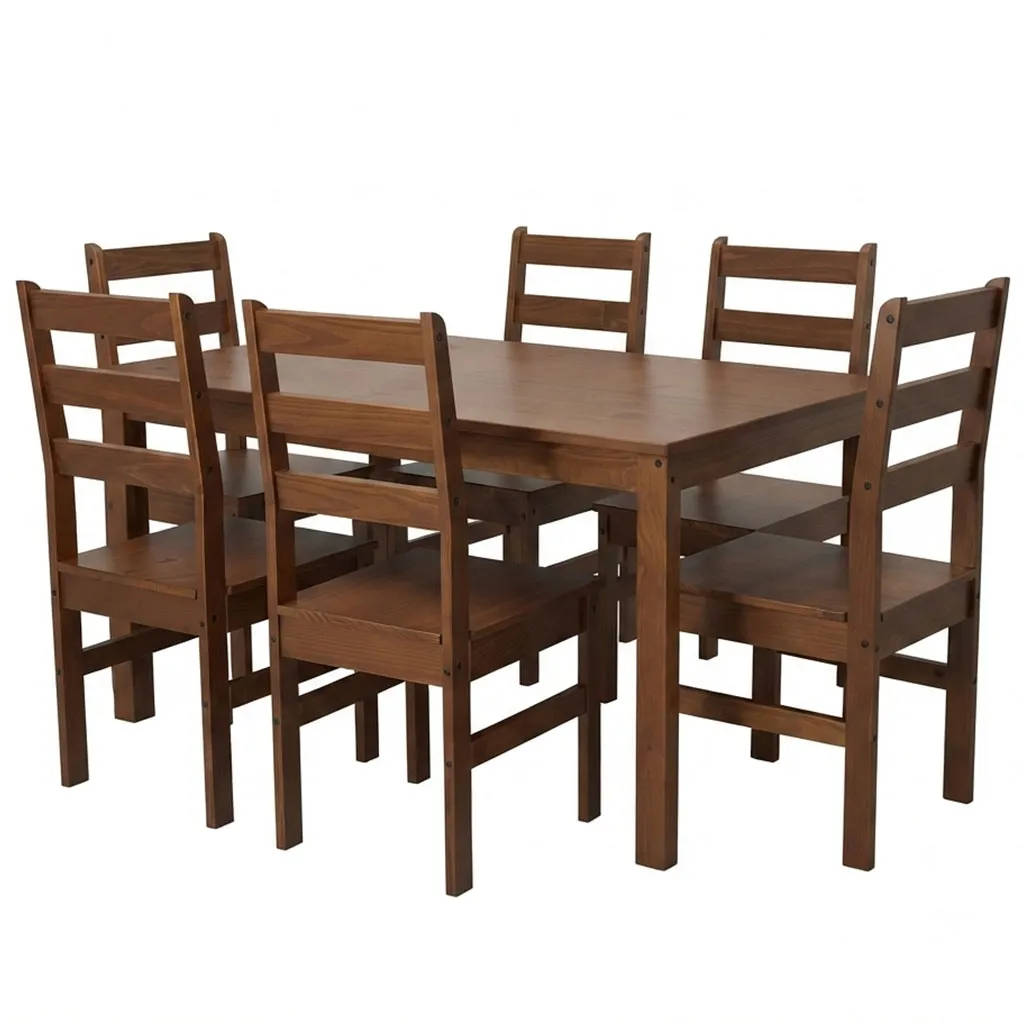 COMEDOR 6 SILLAS MADERA PINO