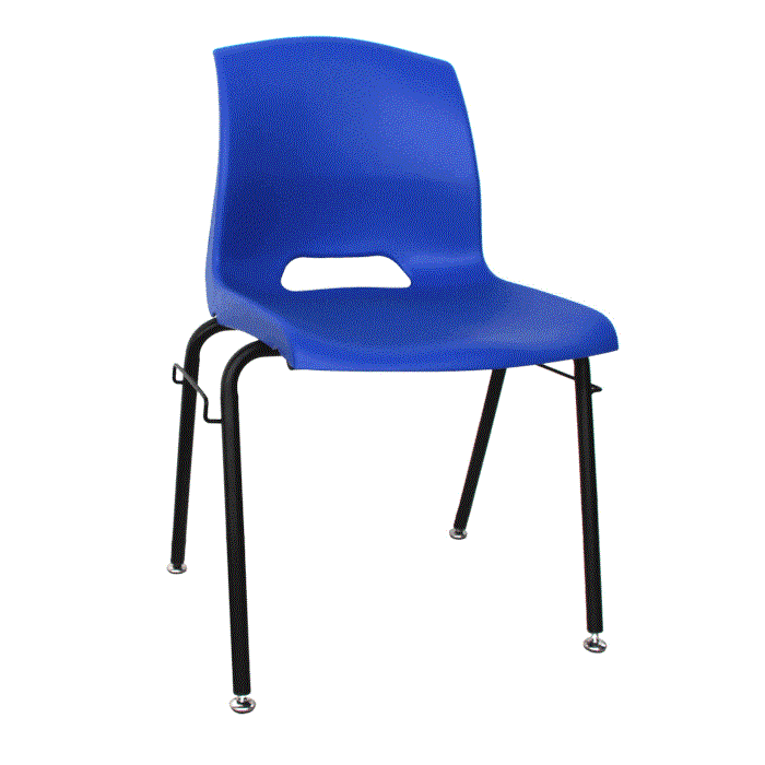 Silla visita sin brazo, con gancho para unir otro